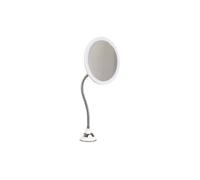 COSMETIC CLUB Miroir LED flexible grossissant à ventouse – Blanc