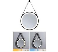 Paulmann Miroir lumineux LED Miro IP44 7,5 W blanc chaud noir mat