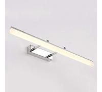 Miroir Lumineux LED Miroir étanche Anti-buée rétractable Rotation 180 ° Miroir de Maquillage lumière Blanc