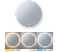 Paulmann 789.52 HomeSpa 78952 Lumineux LED Mirra Tactile IP44 600 mm Interrupteur Rond avec 1 x 21 W Miroir Blanc 2700 K-6500 K, Métal Acrylique, Ø 600mm