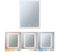 Miroir lumineux LED Mirra IP44 White Switch 1600lm 230V 22W gradable Miroir#Blanc Blanc