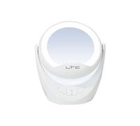 Miroir lumineux LED - MIRROR PHONE - Sur batterie muni de haut-parleurs, du Bluetooth et d'un support téléphone - Blanc