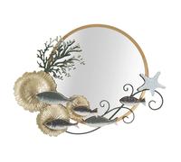 Miroir Mural Déco "Coral" 88cm Multicolore