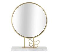 Miroir Mauro Ferretti Da Appoggio Butterfly Doré 30x9x39 cm