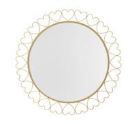Miroir Mauro Ferretti Heart Doré 80x2,5 cm
