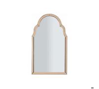 Miroir mural avec cadre en verre rose 47x1x80 cm