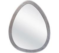 Miroir métal ouf argent 63 x 52 cm - - Argent - Métal