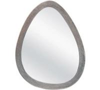 Miroir métal œuf argent 78 x 62 cm - Table Passion - Argent - Métal