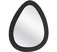 Miroir métal ouf noir 48 x 32 cm - - Noir - Métal