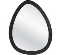 Miroir métal œuf noir 63 x 52 cm - Table Passion - Noir - Métal