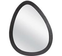 Miroir métal œuf noir 78 x 62 cm - Table Passion - Noir - Métal