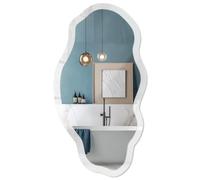 Miroir Moderne avec Détail Graphique 45x90 / 52x97 cm Élégance du marbre