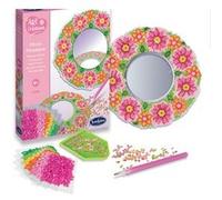 Sentosphère – Coffret créatif pour enfants – Miroir Mosaïque Fleurs – Dès 8 ans, kit complet (32450)