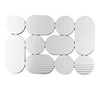 Miroir Multifacettes 60 x 90 cm - Amadeus - Argent / Métallique - Verre miroir G