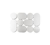 Miroir multifacettes 60 x 90 cm - - Argent / Métallique - Verre