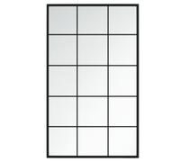 vidaXL Miroir mural Noir 100x60 cm Métal