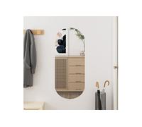 vidaXL Miroir mural 30x70 cm Verre Ovale