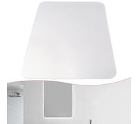 Miroir mural 3D en acrylique de forme ovale carrée pour salle de bain et décoration d'intérieur, léger et imperméable, améliore l'espace et l'ambiance de la pièce (carré)