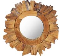 Miroir mural 40 cm teck rond