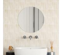 vidaXL Miroir mural sans cadre avec lampes LED Rectangulaire Verre