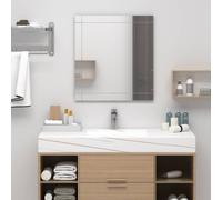 Miroir Mural 80x60 cm Verre Cosmétique Maquillage Salle de Bain Chambre vidaXL