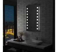 Miroir Mural à LED pour Salle de Bains 60x80 cm Lumière Eclairage vidaXL