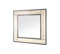 Miroir Mural "Anabelle" 70cm Chêne & Gris