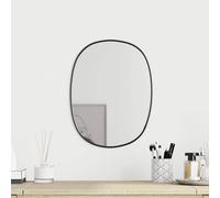 vidaXL Miroir mural Noir 80x50 cm