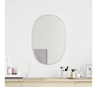 Miroir Mural Argenté 60x40 cm Maquillage Coiffeuse Salle de Bain Salon vidaXL