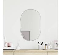 Miroir Mural Argenté 60x40 cm Maquillage Coiffeuse Salle de Bain Salon vidaXL