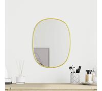 vidaXL Miroir mural de maquillage 348217 Doré 50x35 cm