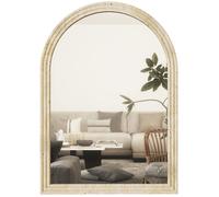 Miroir arche mural design effet pierre clair dim. 50 x 70 cm