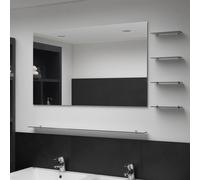 Miroir Mural avec 5 Etagères 50x60 cm Salon Chambre Salle de Bain vidaXL