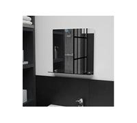 vidaXL Miroir mural avec étagère 40x40 cm Verre trempé