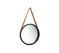 Vidaxl Miroir Mural Avec Sangle 50 Cm Noir