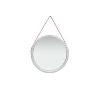 vidaXL Miroir mural avec sangle 60 cm Argenté