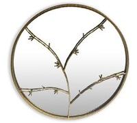 Miroir mural - Berkeley Casa Chic by - cadre métallique - 80 cm - design à branches