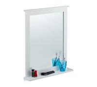Miroir mural blanc 4,2 kg Miroir mural en bambou Miroir en bambou 3 kg