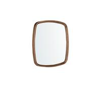 Miroir mural carré en noyer 3285, 65 x 65 x 4 cm