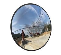 Miroir mural convexe | Miroir convexe de 30 cm pour allée - Rond - Œil de poisson pour pièce - Support de fixation réglable grand angle