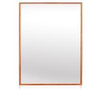 Elegance by Casa Chic - Grand Miroir Mural en métal - Rectangle 90x60 cm - Métal galvanisé - Or Rose