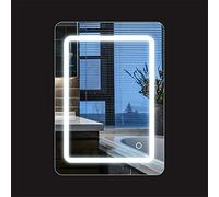 Miroir Mural de Salle de Bain, 9W Lampe Miroir Salle de Bain Led, 50 * 70cm