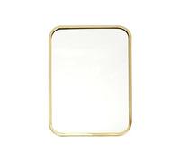 Miroir Mural Déco "Contour Carré" 34cm Or