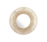 Miroir Mural Déco "Rond" 50cm Naturel