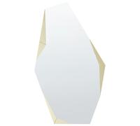 Miroir Mural Décoratif 68 x 120 cm Sans Cadre Vifs Doré Arguel