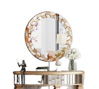Miroir mural Décoratif, Design Rayon de Soleil, Moderne, Argenté, 60cm (24 pouces)