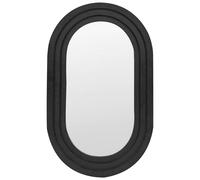Miroir Mural Décoratif Moderne 43 x 69 cm Métal Noir Massilly