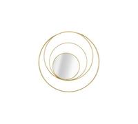Miroir Mural Design Arc Rond Métal 80cm Or