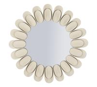 Miroir Mural Design "Dune" 85cm Crème