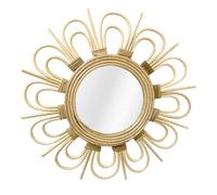 Miroir Mural Design en Rotin "Aina" 43cm Naturel